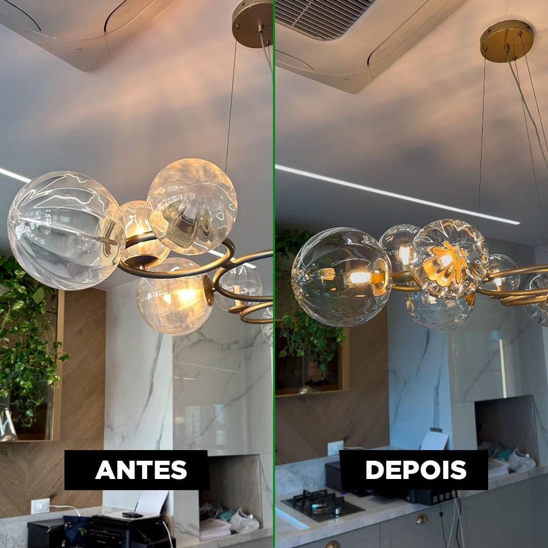 Lustres e Luminárias — R20 Limpeza e Higienização